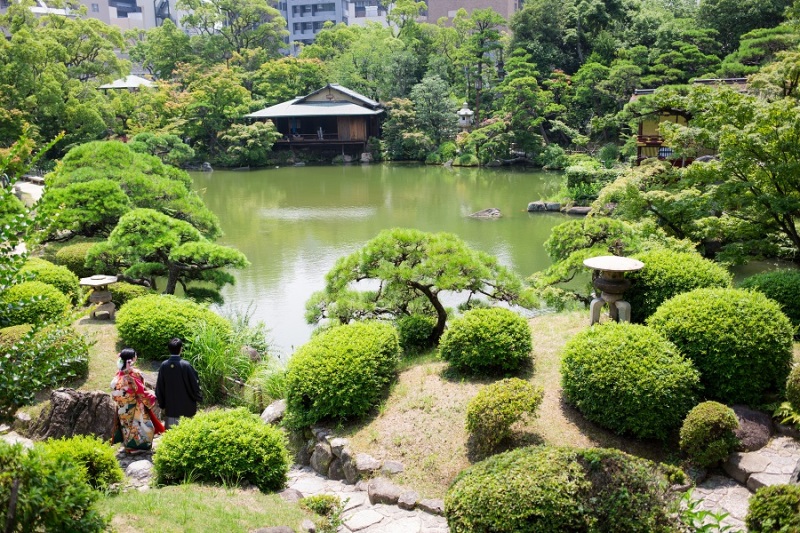 神戸にあるとは思えない庭園