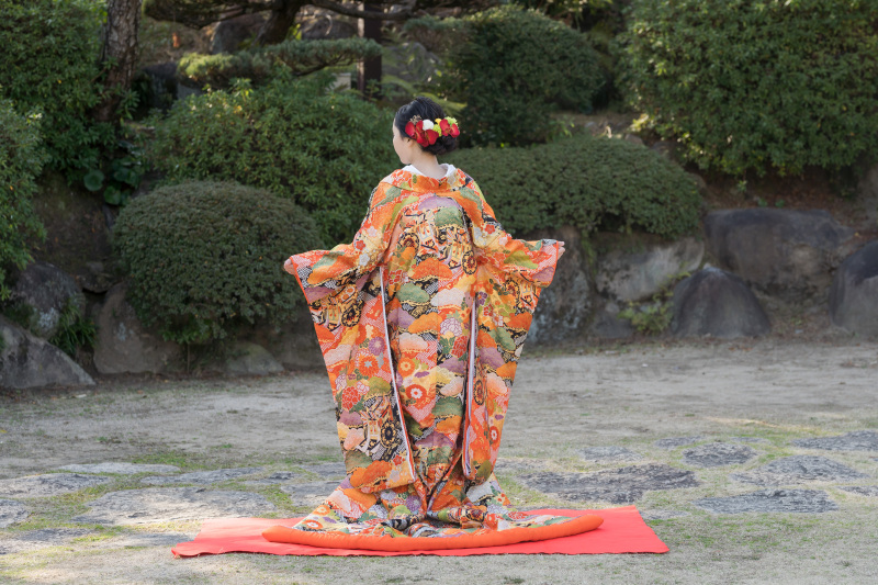 とても映える色打掛