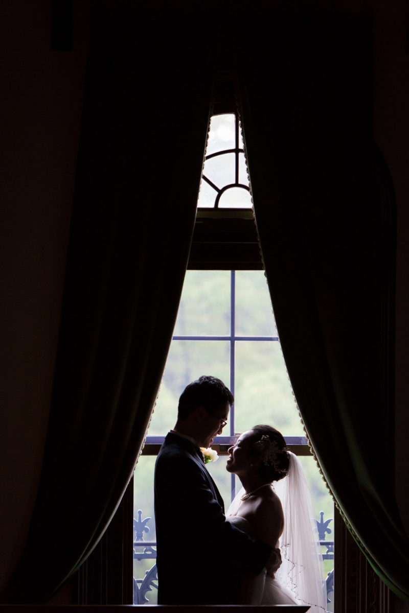 お二人の母校へ