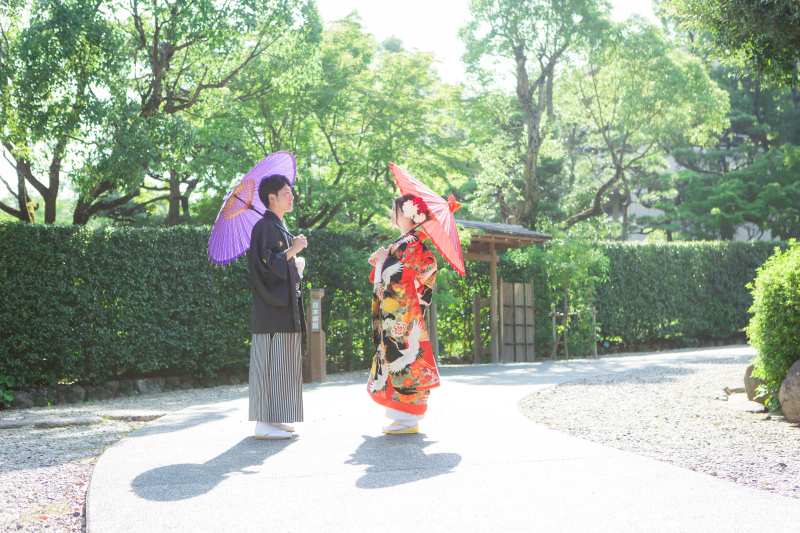 和装にお色直し