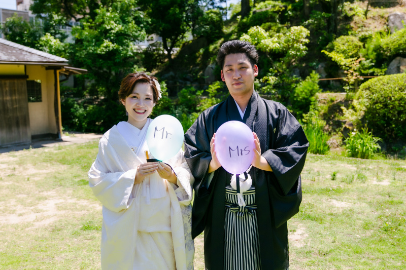 【新緑】ウェディングドレス→白無垢