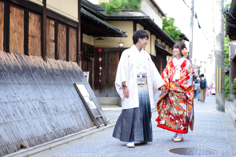 京都らしい路地で