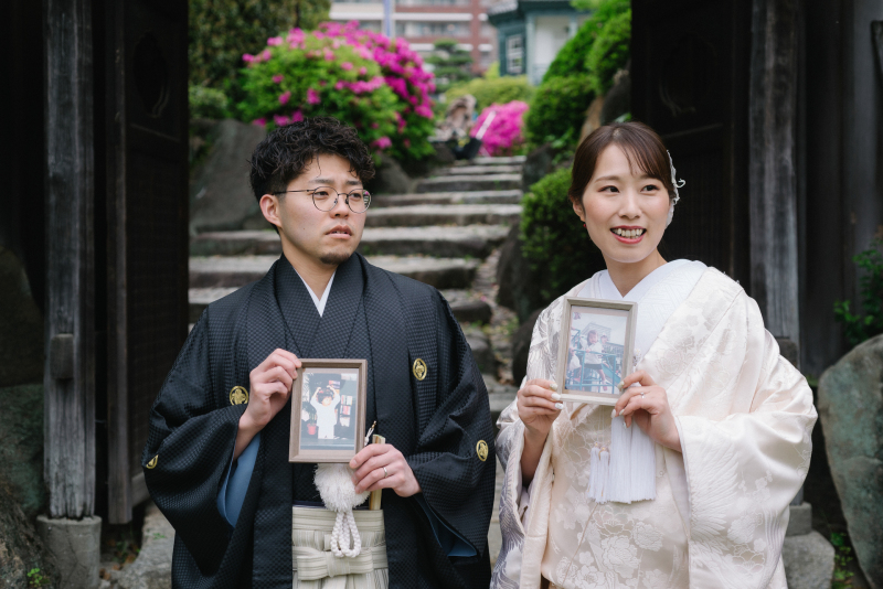 幼少期のお写真と現在のお二人^^