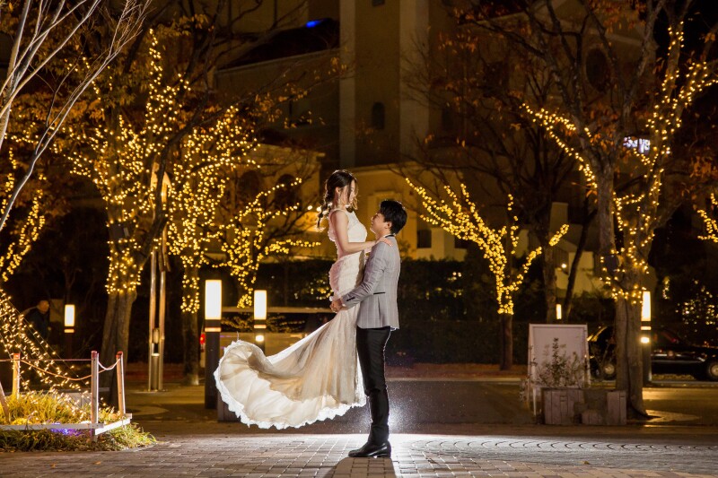 888Wedding_夜景で撮影できる