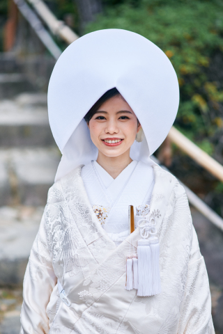 新婦様和装時　綿帽子