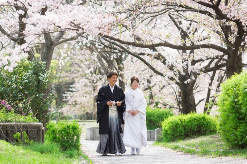 お色直しをして鴨川へ