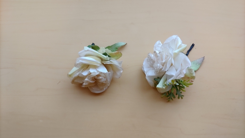 造花ヘアピースパーツ【03】