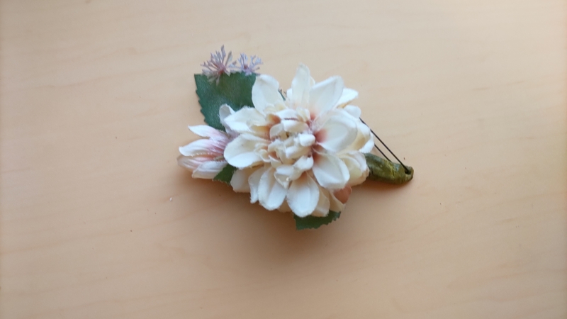 造花ヘアピースパーツ【01】