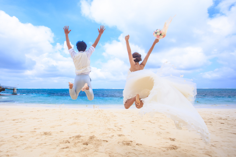 ムーンビーチで見事なジャーンプ！！