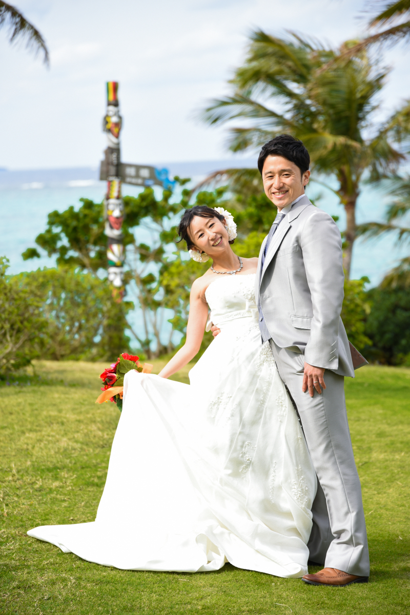 リゾート感いっぱいの撮影も楽しんで