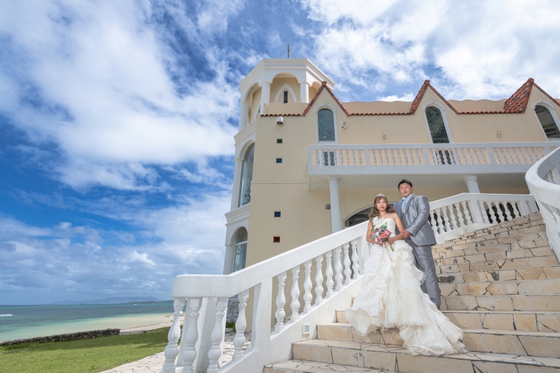 チャペルへ向かう階段