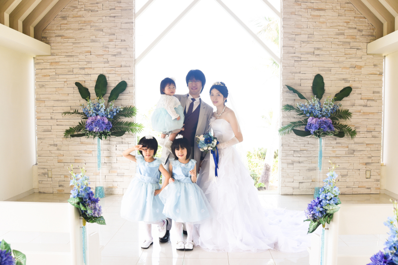 沖縄でのチャペルフォトをご家族の思い出に！