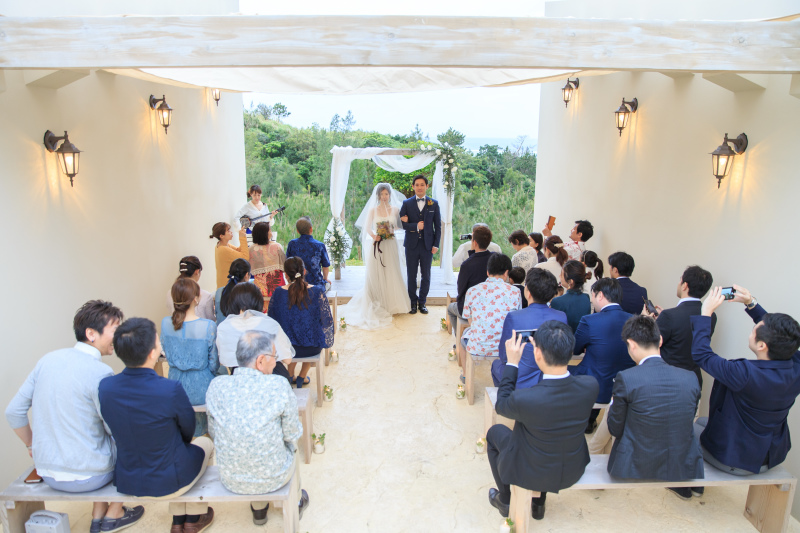 ロケーション撮影のあとは挙式