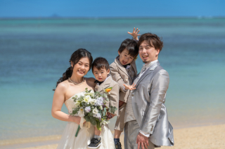 【コーディネーター撮影レポート】お子様とチャペル＆ビーチの前撮り