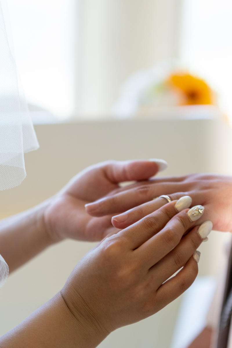 「まるで結婚式のような撮影」