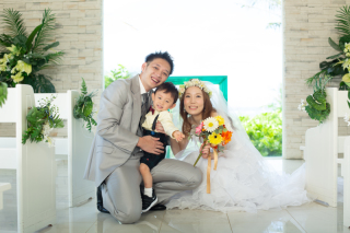 念願のファミリーフォトウエディング