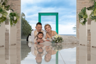 お子様も一緒のフォトウェディング