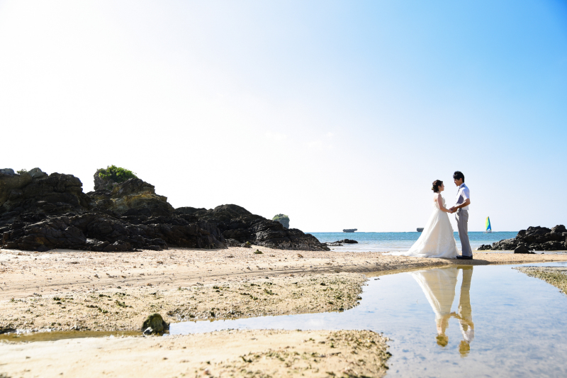 水面に輝き映る姿