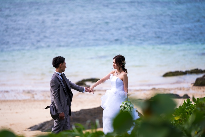 ビーチへ向かって