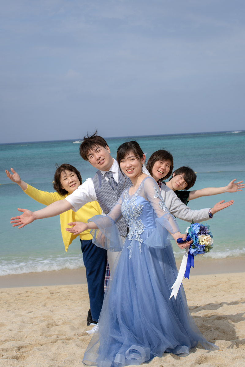 記念撮影も明るくなってしまします。
