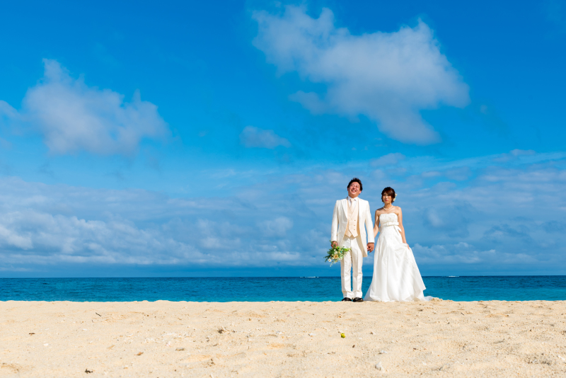 真っ白な天然ビーチ