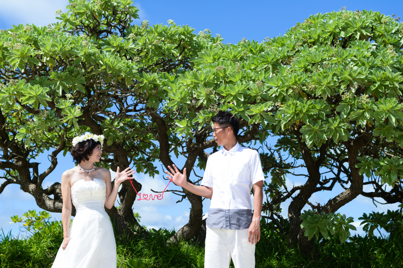 見つめ合うふたりきりのショットも