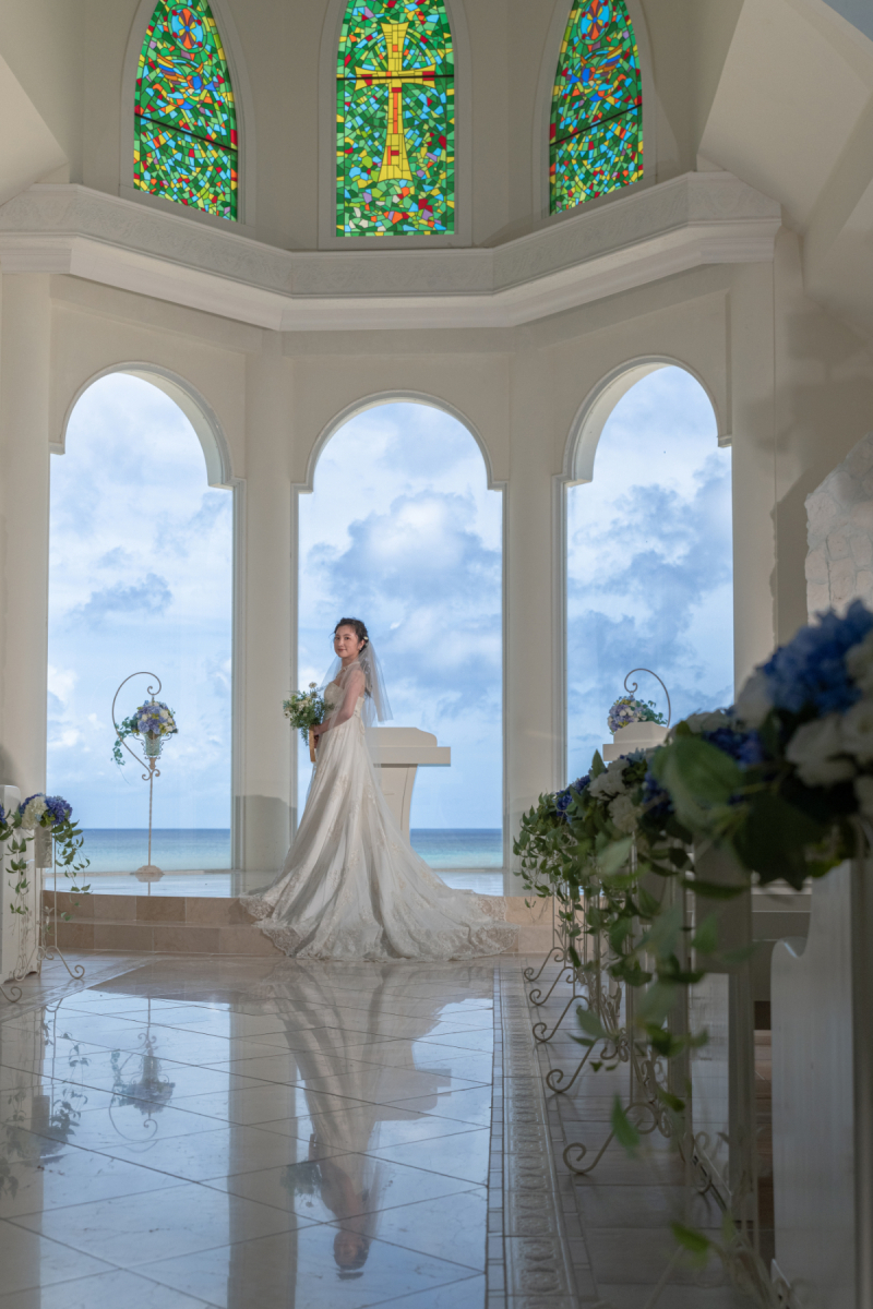 チャペル撮影も綺麗だワンッ