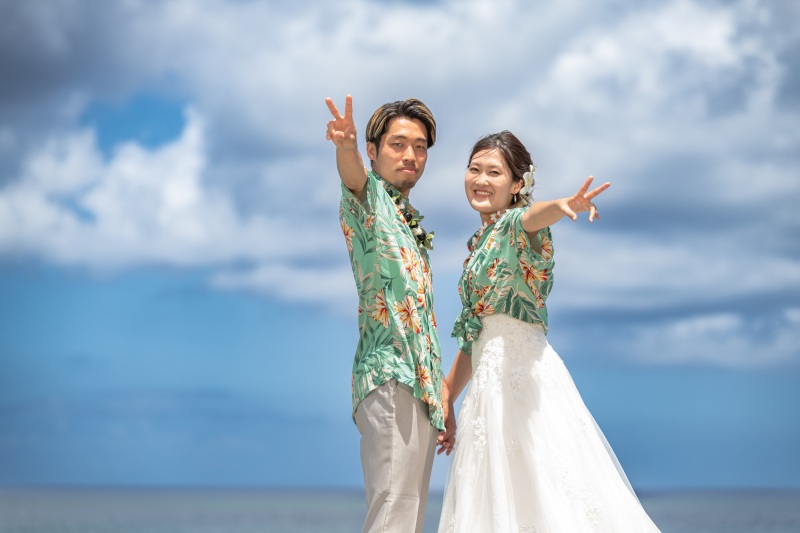 おそろいのアロハ