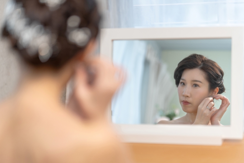 お支度シーン撮影