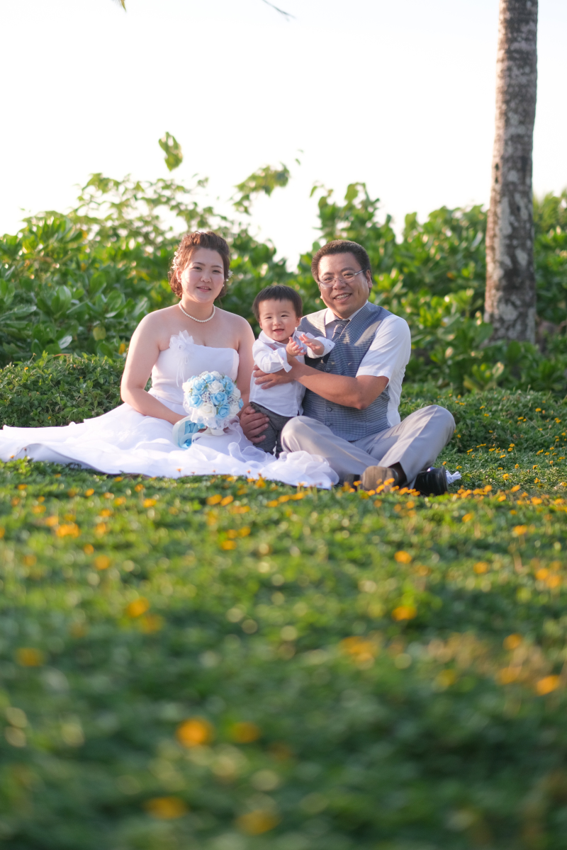 緑と黄色のお花