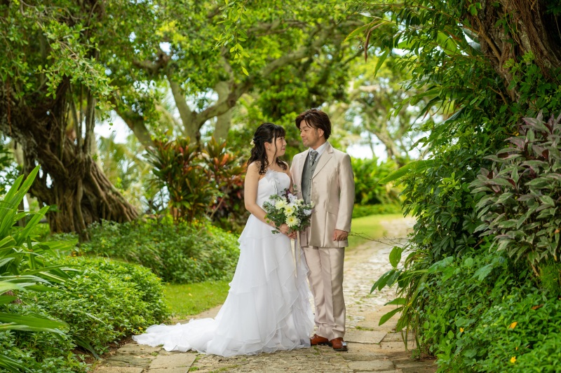 チャペルと海とガーデンと