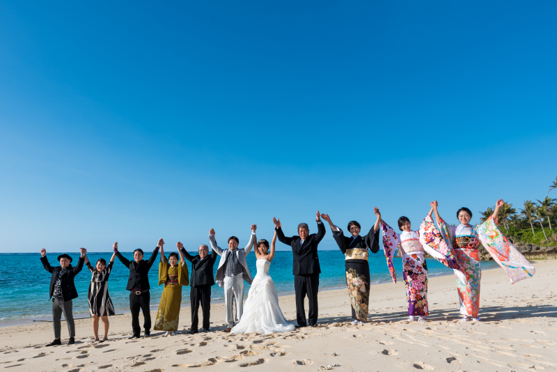 家族でビーチフォト1