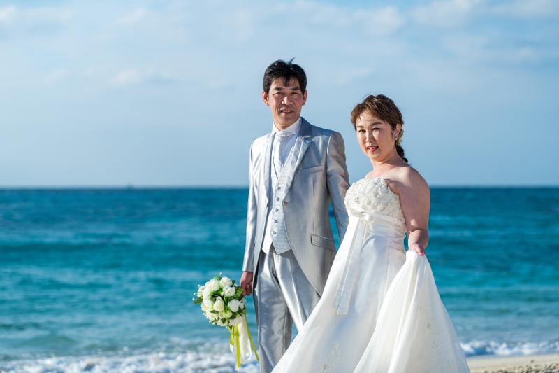 ビーチのお散歩