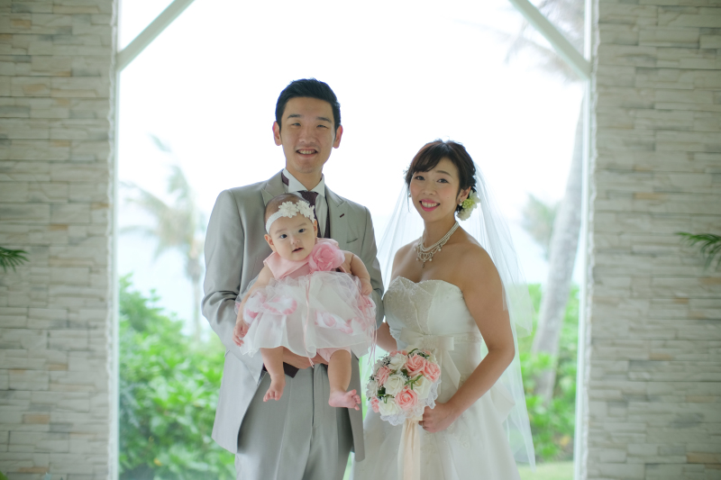 チャペルでお子様も一緒に