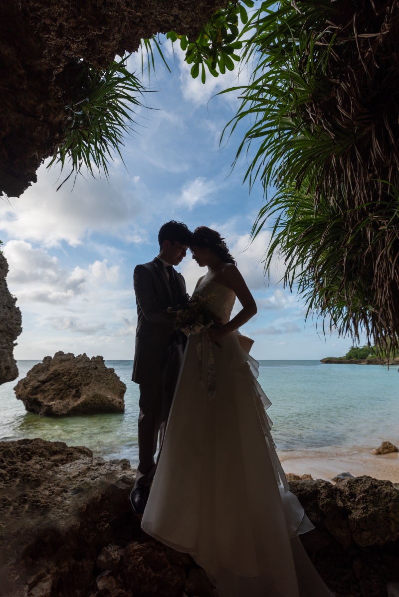 青空とシルエット