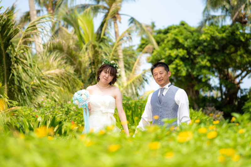 ビーチとガーデンのフォトウエディング