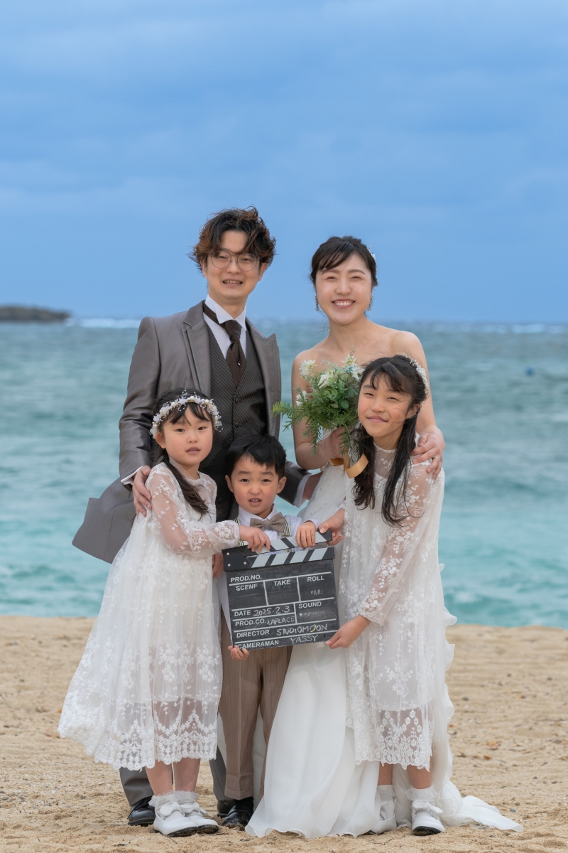 サンゴの恩納村でビーチフォト