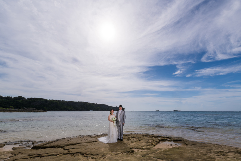 夕刻でも日差しは強く