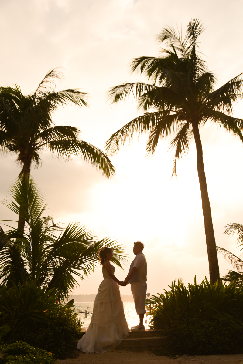 少しずつ空が茜色に