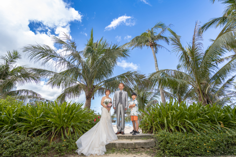 記念に残る家族写真にするワンッ