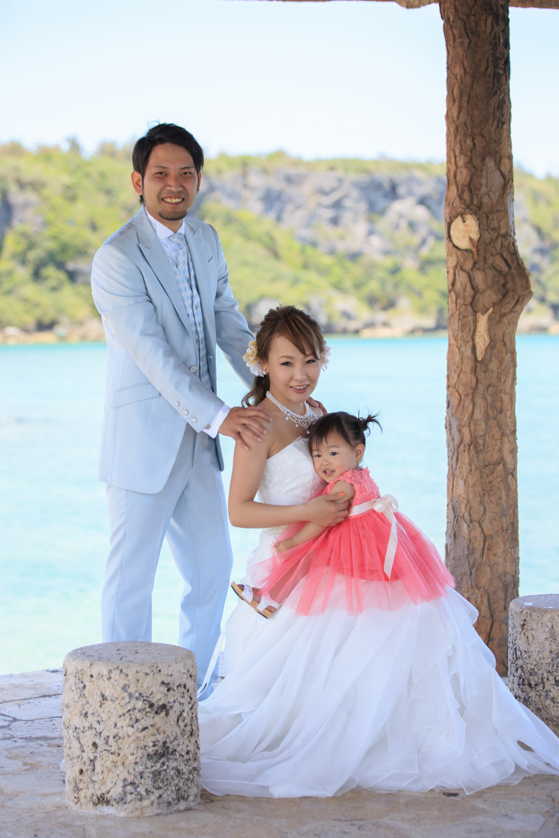 ファミリーで記念撮影