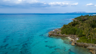 壮大なドローン＆サンセット