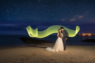 【コーディネーター撮影レポート】神秘的なサンセット＆ナイトシンクロフォト