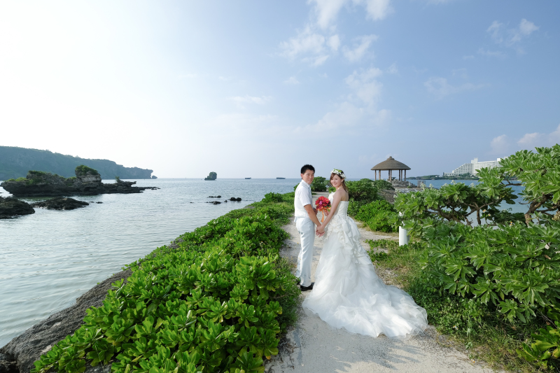 海だけでない、鮮やかな緑