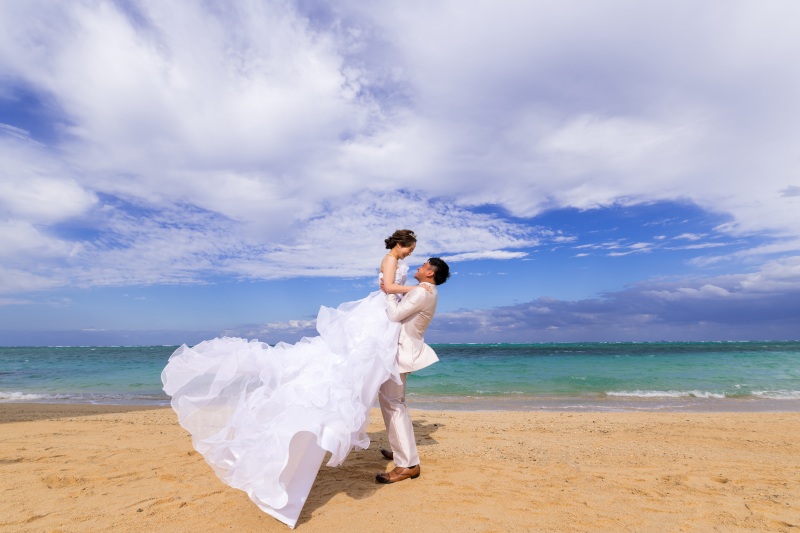 ビーチでリフトショット