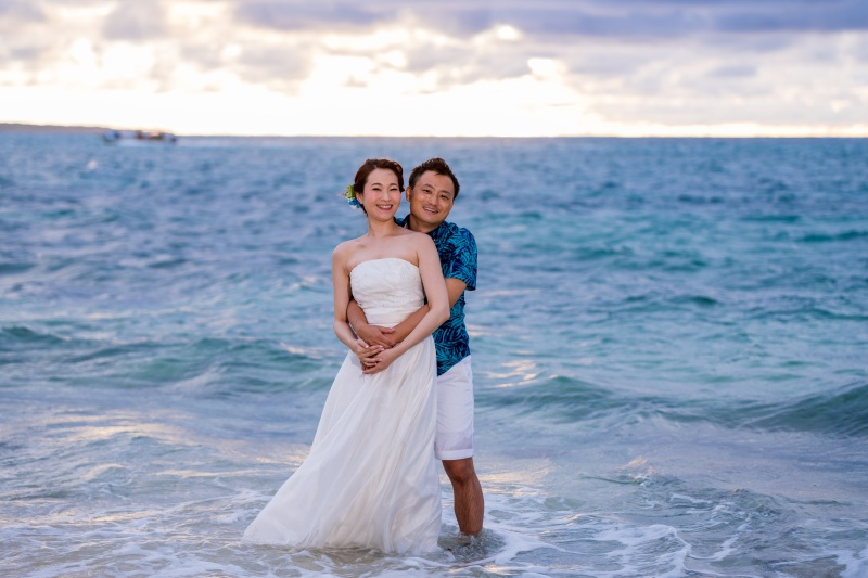 夕刻のウォーターショット