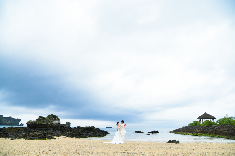 二人きりの写真はドラマティックに