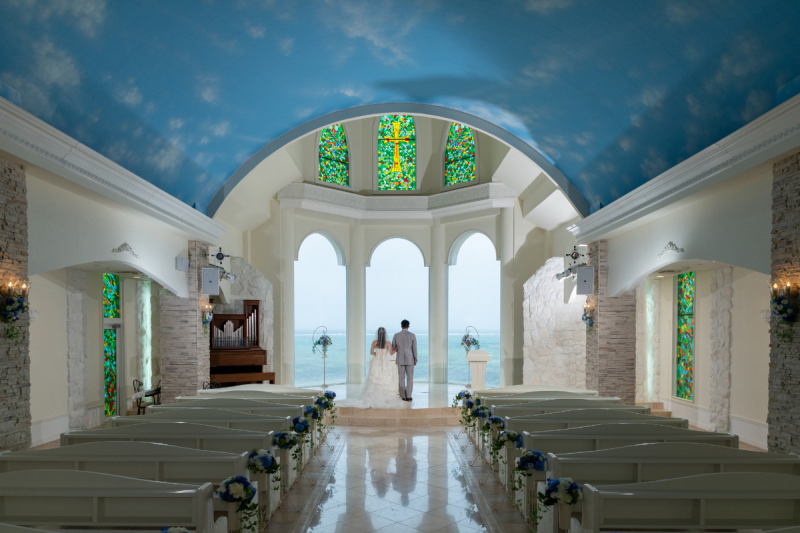 リザンシーパークは、チャペルから海を感じるワンッ