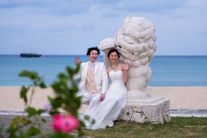 シーサーポーズ