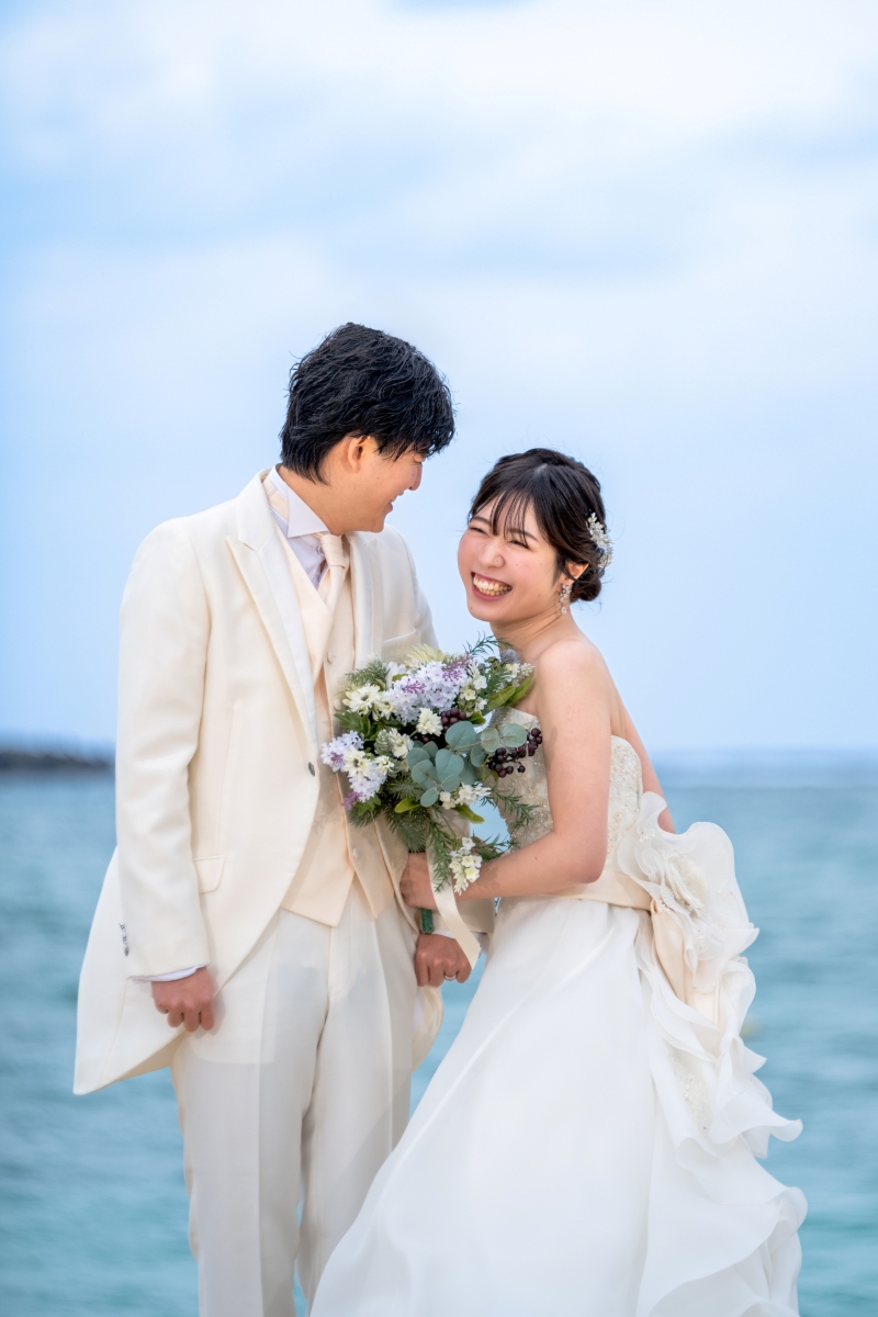 おふたりらしい自然な笑顔